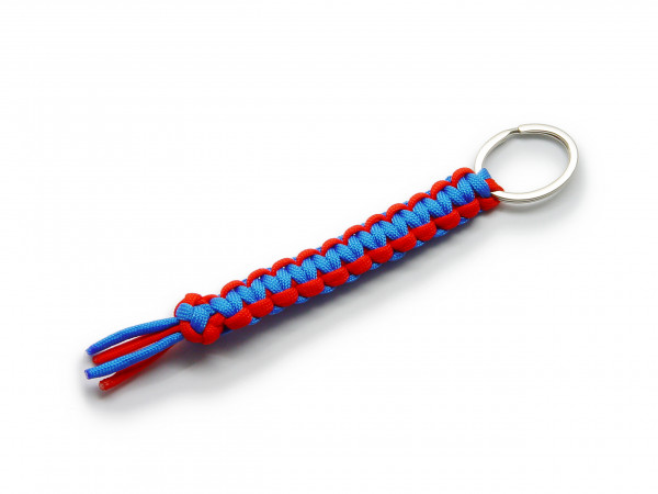 Schlüsselanhänger / Taschenbaumler in typischen Vereinsfarben **Rot Blau**