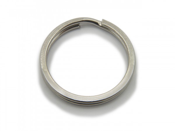 Schlüsselring / split Ring 25 mm Durchmesser Farbe Platin